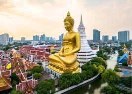 Golden Buddha with Mini Reclining Buddha Wat Maha Phruettharam Tour